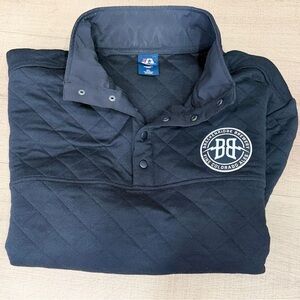 Breckenridge Brewery Black Pullover Snap Fleece Lined Sweatshirt Men's Size XL